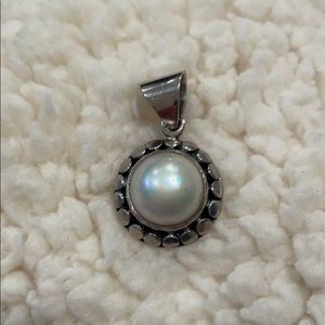 Silver Pearl-like Pendant